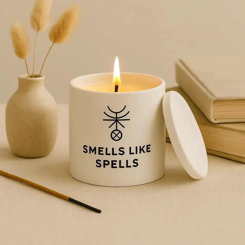 Tarotkerze „Der Stern“ – Handgefertigte Kerze für Hoffnung, Inspiration & Neubeginn - by SteinKunstWerk | Tarotkerzen aus nachhaltiger Herstellung