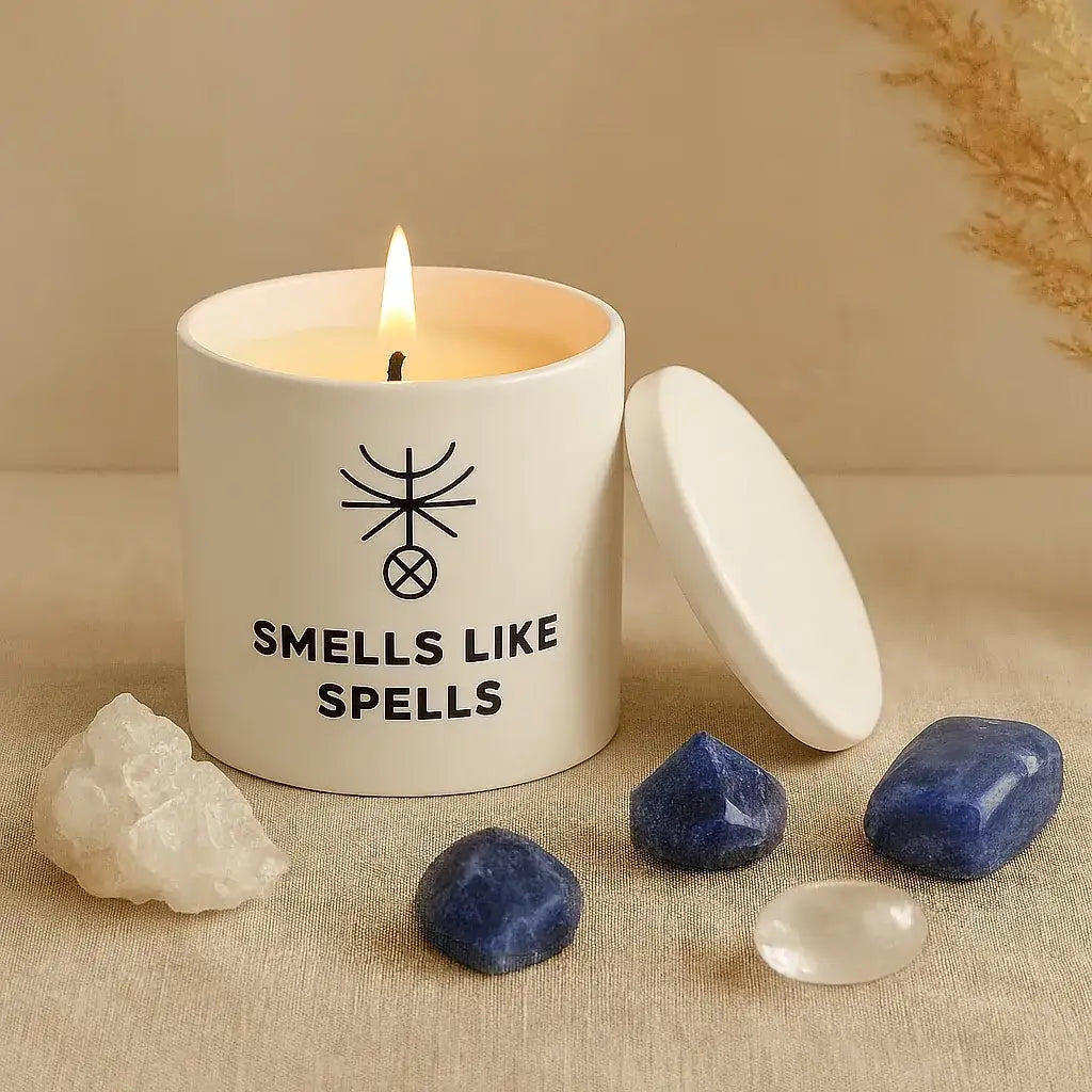 Tarotkerze „Der Stern“ – Handgefertigte Kerze für Hoffnung, Inspiration & Neubeginn - by SteinKunstWerk | Tarotkerzen aus nachhaltiger Herstellung