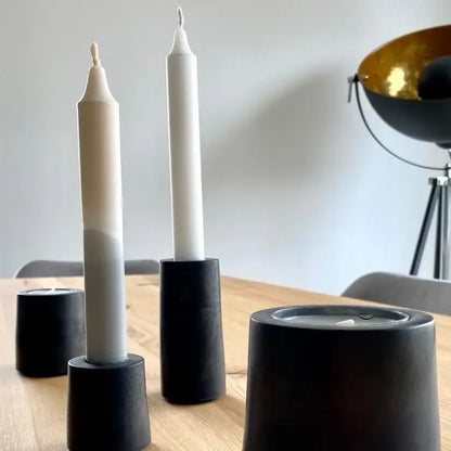 Teelichthalter GEMMA (2er Set) - by SteinKunstWerk | Outdoor aus nachhaltiger Herstellung