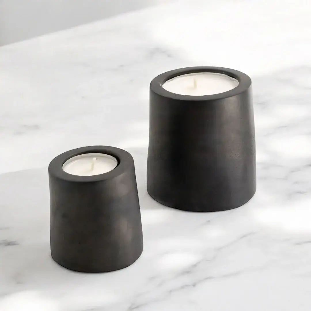 Teelichthalter GEMMA (2er Set) - by SteinKunstWerk | Outdoor aus nachhaltiger Herstellung