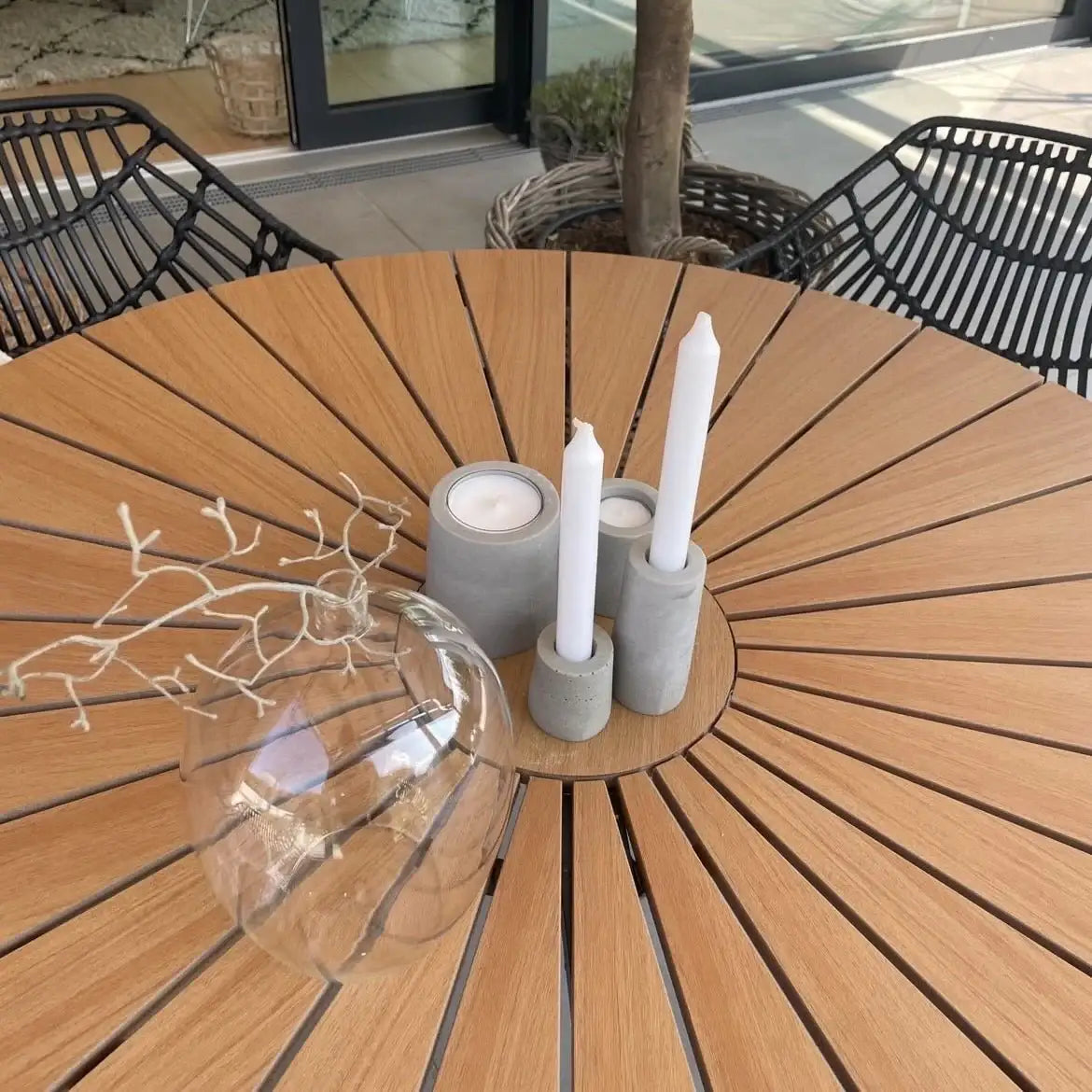 Teelichthalter GEMMA (2er Set) - by SteinKunstWerk | Outdoor aus nachhaltiger Herstellung