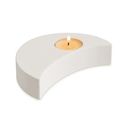 Mondsichel Teelichthalter – handgemachte Deko mit Magie & Sinn - by SteinKunstWerk | HE aus nachhaltiger Herstellung