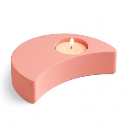 Mondsichel Teelichthalter – handgemachte Deko mit Magie & Sinn - by SteinKunstWerk | HE aus nachhaltiger Herstellung