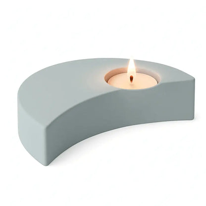 Mondsichel Teelichthalter – handgemachte Deko mit Magie & Sinn - by SteinKunstWerk | HE aus nachhaltiger Herstellung