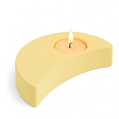 Mondsichel Teelichthalter – handgemachte Deko mit Magie & Sinn - by SteinKunstWerk | HE aus nachhaltiger Herstellung