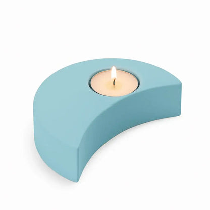 Mondsichel Teelichthalter – handgemachte Deko mit Magie & Sinn - by SteinKunstWerk | HE aus nachhaltiger Herstellung