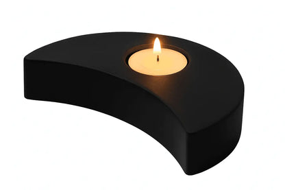 Mondsichel Teelichthalter – handgemachte Deko mit Magie & Sinn - by SteinKunstWerk | HE aus nachhaltiger Herstellung