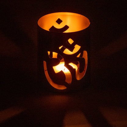 Tealight Holder OM – a tranquil lighting accent for meditation & home