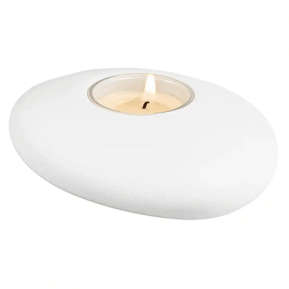 Ovale Eleganz – dein handgegossener Teelichthalter mit Bedeutung - by SteinKunstWerk | Deko aus nachhaltiger Herstellung