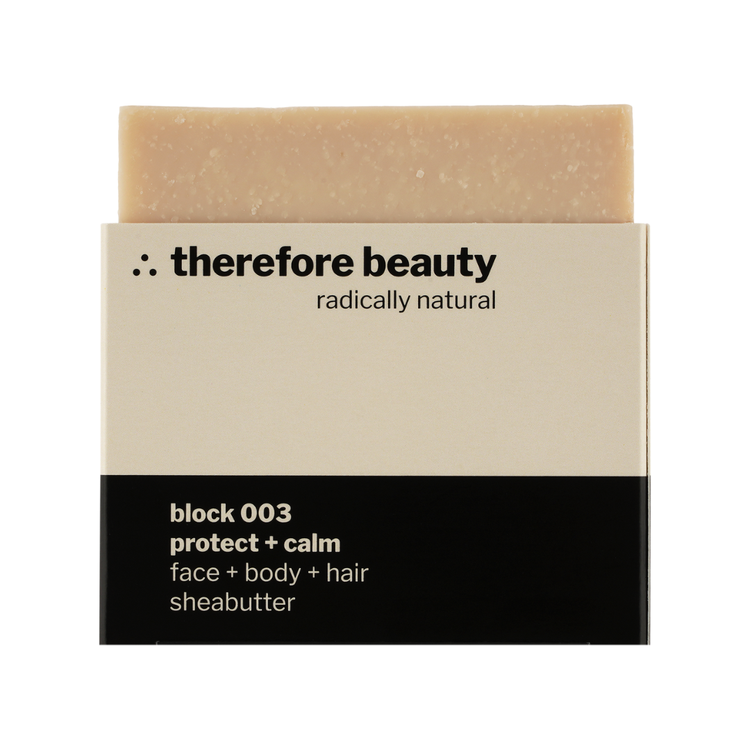 Componente del set: therefore beauty block 003 – jabón con karité, 100 g