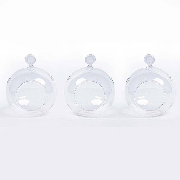 Glas-Weihnachtskugeln zum Befüllen – 3er-Set, Ø 10,5 cm