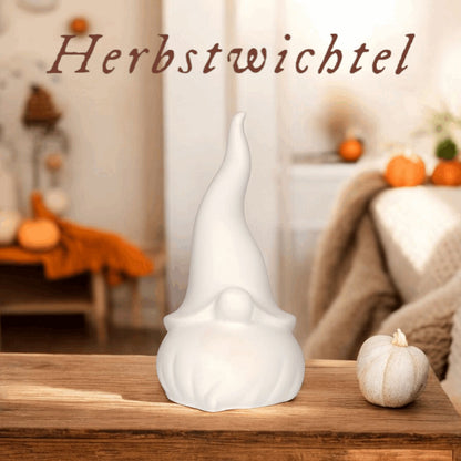 Zauberhafter Handgefertigter Herbstwichtel - Einzigartige Herbstdeko für Ihr Zuhause - Stein.Kunst.Werk.