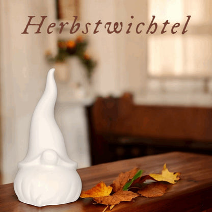 Zauberhafter Handgefertigter Herbstwichtel - Einzigartige Herbstdeko für Ihr Zuhause - Stein.Kunst.Werk.