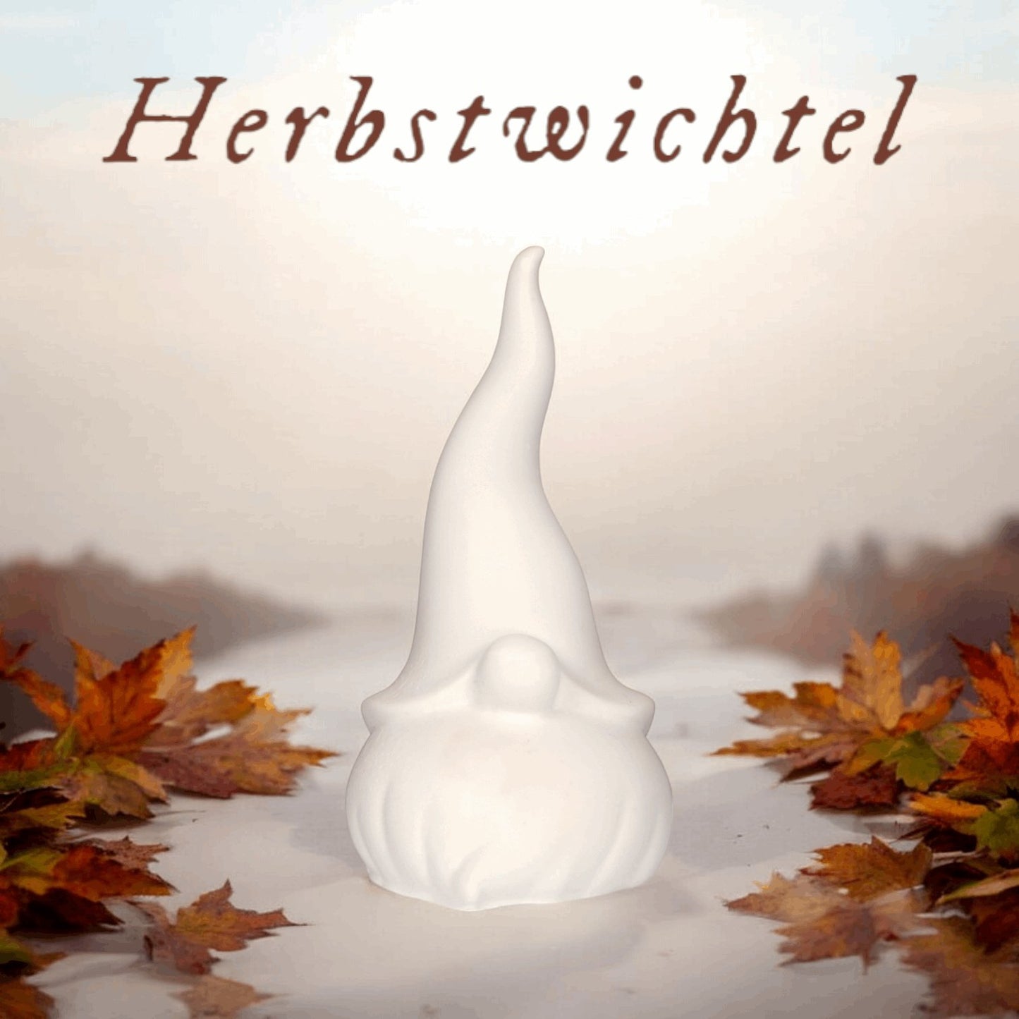 Zauberhafter Handgefertigter Herbstwichtel - Einzigartige Herbstdeko für Ihr Zuhause - Stein.Kunst.Werk.